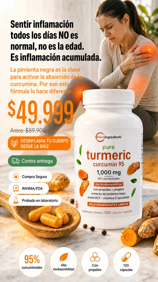 MicroIngredients Pure Turmeric Curcumin 95 1,000 mg